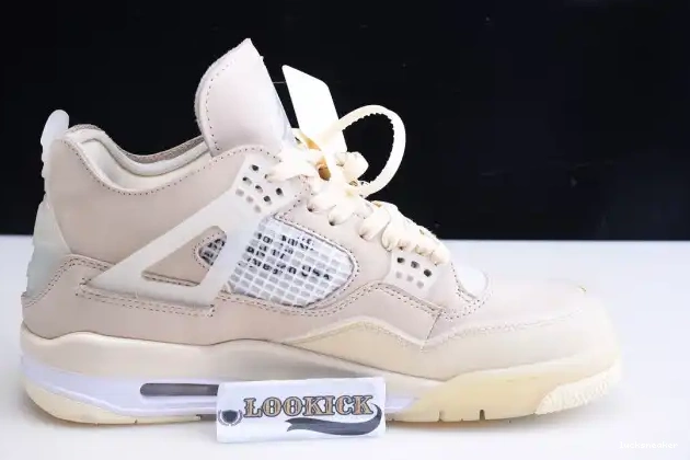 Cheap LUCY Air Off-White Sail 4 Jordan x CV9388-100 0525